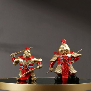 龙年十二生肖摆件全套酒柜软装天兵天将鼠牛虎兔龙蛇马羊猴鸡狗猪
