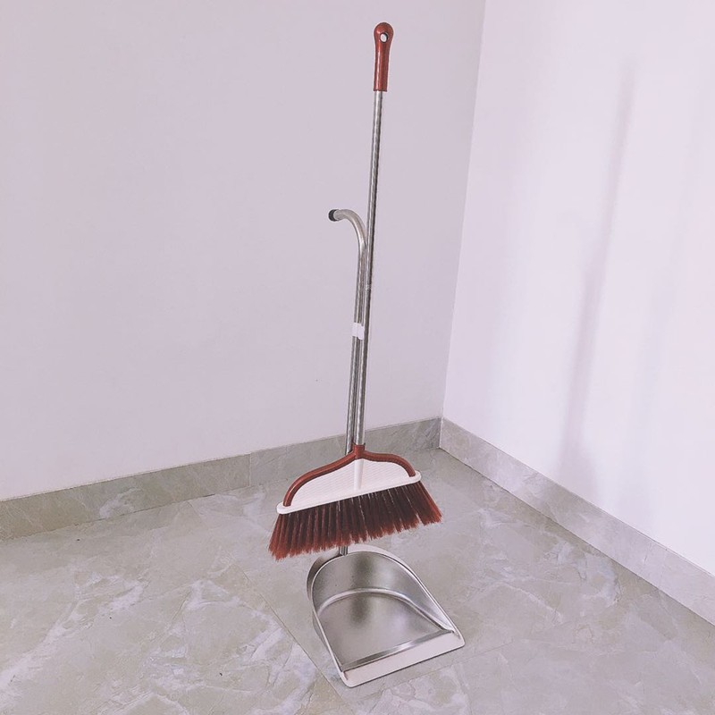 加厚不锈钢垃圾铲家用簸箕扫地垃圾灰斗撮箕畚斗撮子簸箕扫把套装