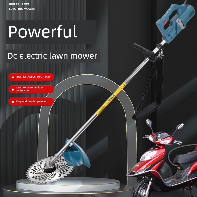新型电动割草机24V48V60V72V割草机背包式花园割草机带磨床蓄电池