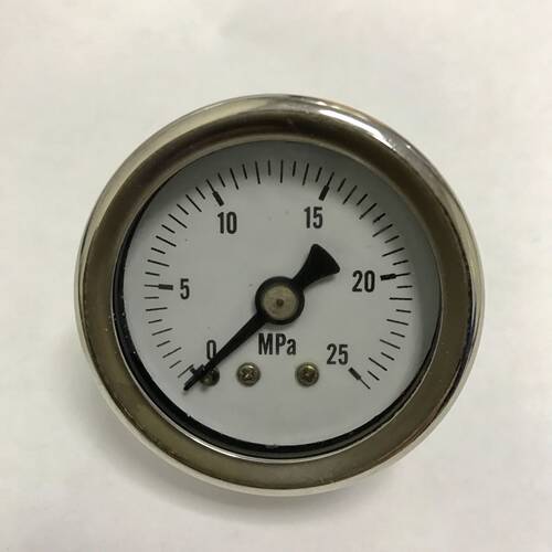 25mpa 轴向耐震压力表 YN-40Z 背后外壳41mm 前壳47mm 螺纹m10x1
