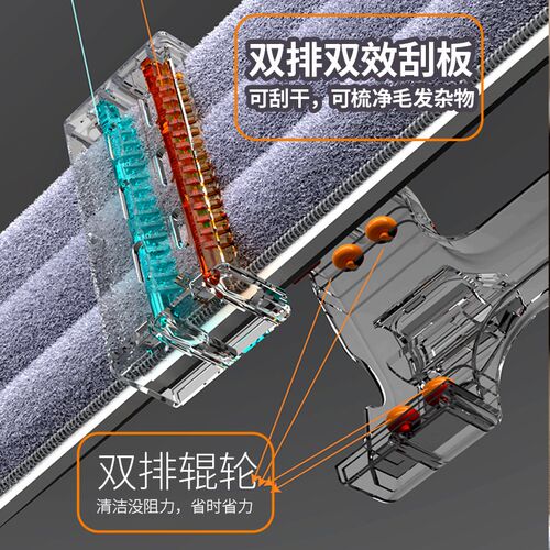 洗脸巾拖把2024新款家用一拖免手洗净懒人大号平板地拖擦墙神器