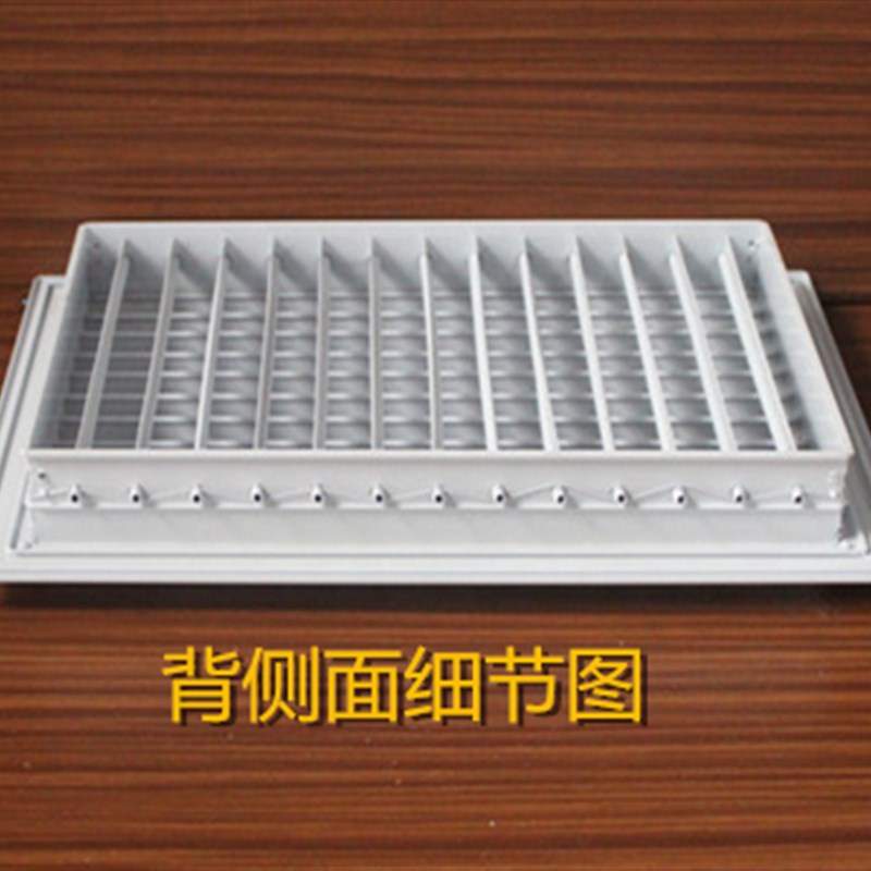 新款铝合金双层可调百叶中央空调排出风口换气百叶窗手动开关风口