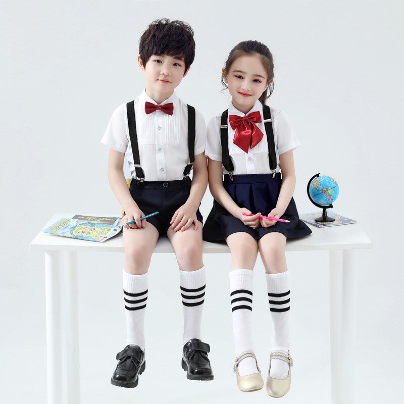 六一儿童演出服男童背带裤小学生大合唱女童朗诵礼服比赛表演服装