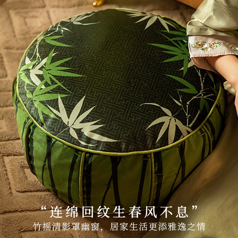 喜即青卿中式客厅地上看书坐墩飘窗懒人冬天坐垫飘窗垫塌塌米蒲团