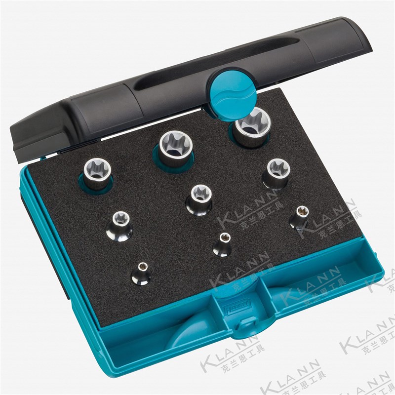 德国HAZET TORX E型 内花 套筒组套1557/9宝马奔驰保时捷专用工具