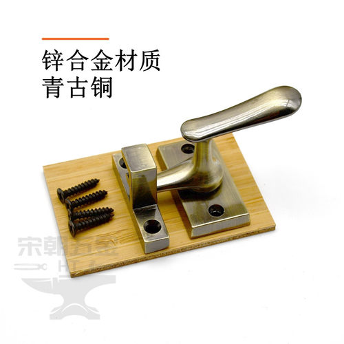明装不锈钢高低脚插销锁防盗门木门门闩门窗把手安全扣卫生间锁扣
