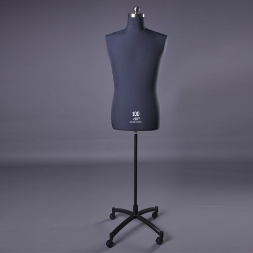 红邦人台 立体裁剪国标服装设计道具男半身打板可插针试衣模特架