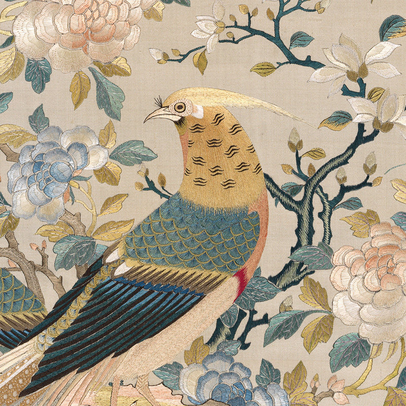 百鸟图  中古风装饰画高级感法式中国风复古典新中式花鸟吉祥挂画