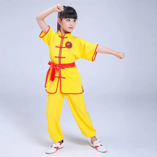2026新款儿童武术服男女童四面弹练功服武馆服长袖太极训练服装学