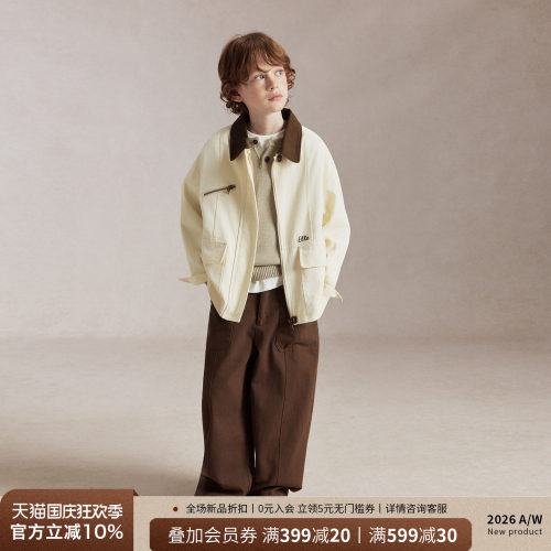 ELLEkids男童秋季工装夹克外套