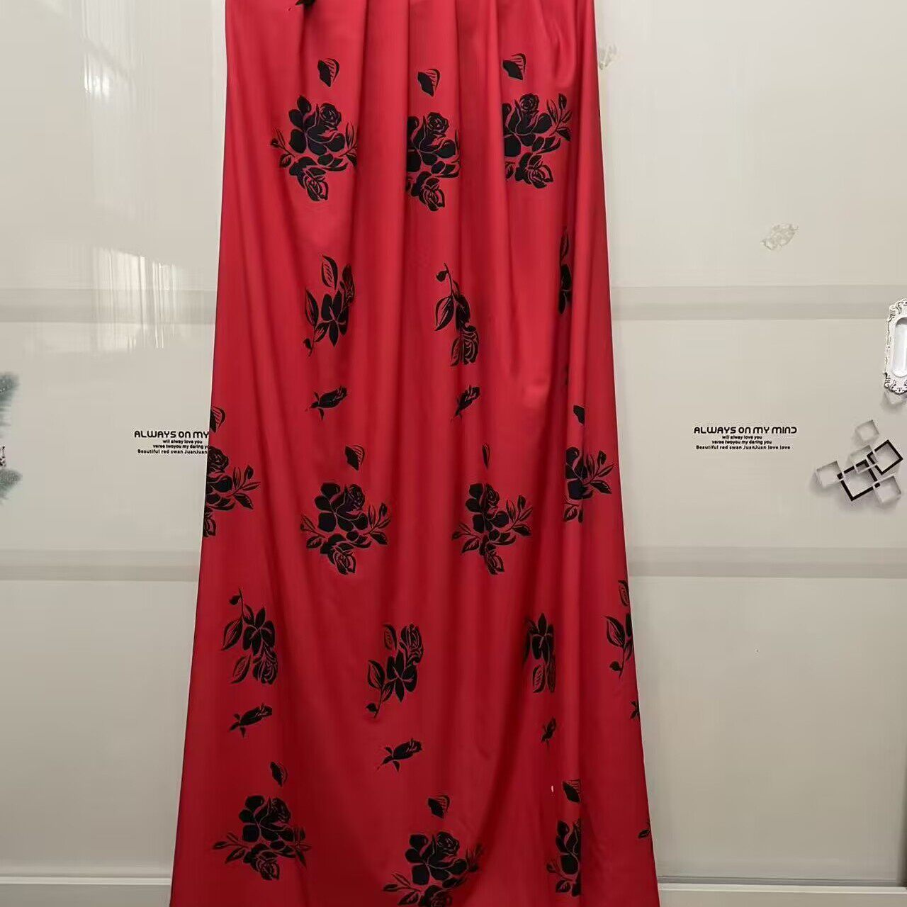复古优雅红色长款外披舞台服百搭外套外搭披风斗篷式披肩女