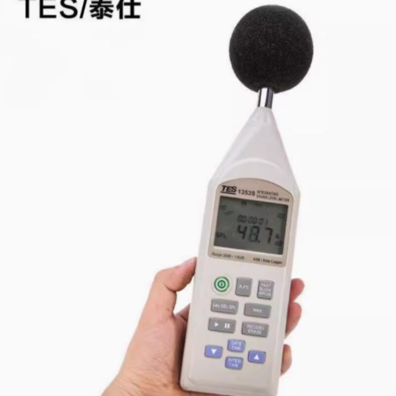 可开13%票中国台湾泰仕TES135S数字式噪音计 噪音仪 积分式