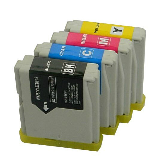 兼容 Brother FAX-2480C打印机传真机墨盒黑色彩色油墨 墨水盒夹
