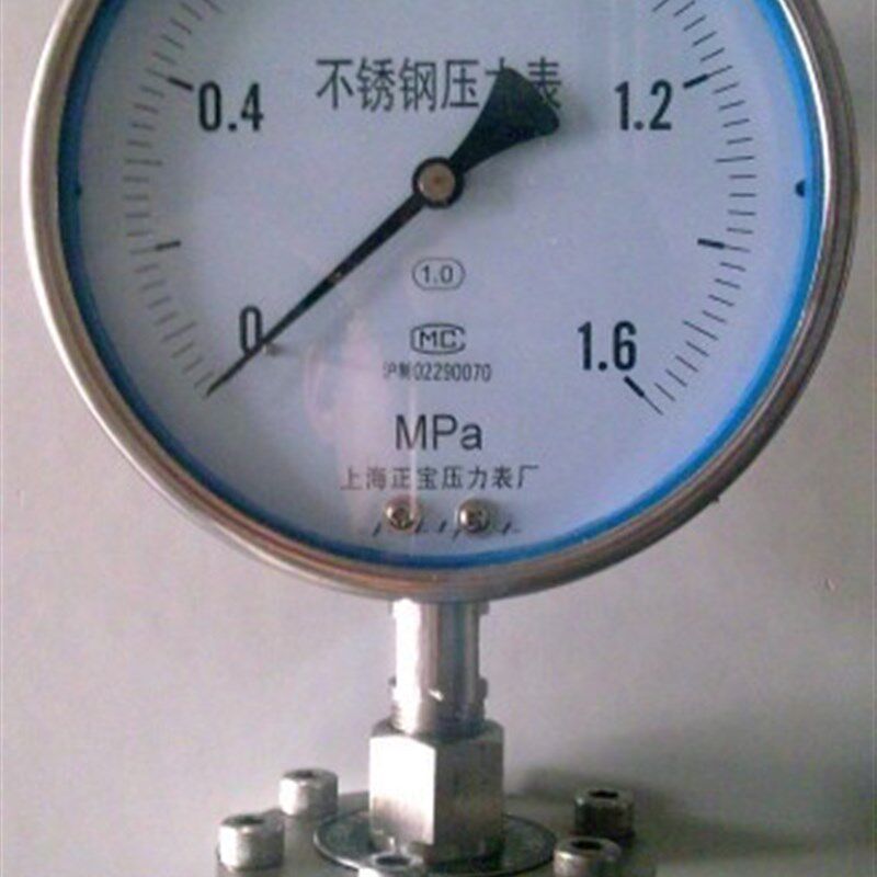 全不锈钢隔膜压力表 YBFTP-150ML(螺纹式隔膜压力表)上海正宝
