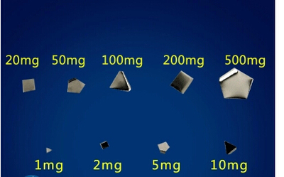 F1级不锈钢砝码法码电子天平毫克片码1mg2mg5mg10mg20mg50mg100mg