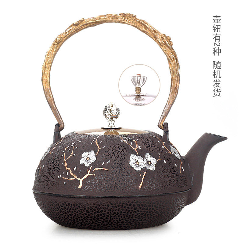 铸铁壶铁茶壶生铁壶烧水壶新中式样板间摆件样板间茶室复古茶具