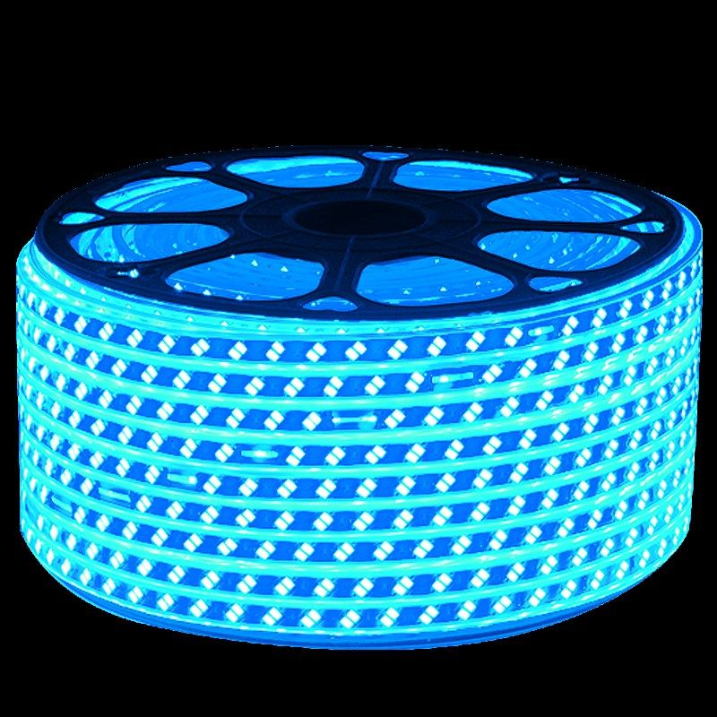 led灯带冰蓝色高亮户外防水灯带条冷蓝色浅蓝光KTV招牌软灯条220V