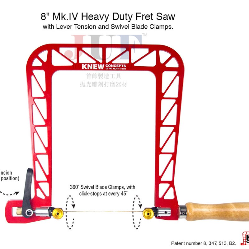 美国Knew concepts 重型角度版珠宝木工拉花锯 手锯线锯DIY曲线锯