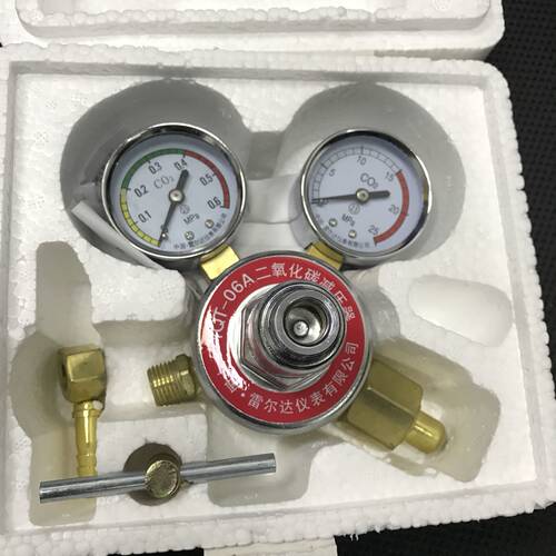二氧化碳减压器 YQT-06A 0.6x25mpa CO2 中国雷尔达仪表有限公司