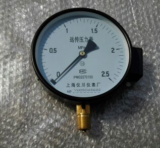 上海仪川远程压力表 接线盒式电阻远传压力表 YTZ-150 0~2.5mpa