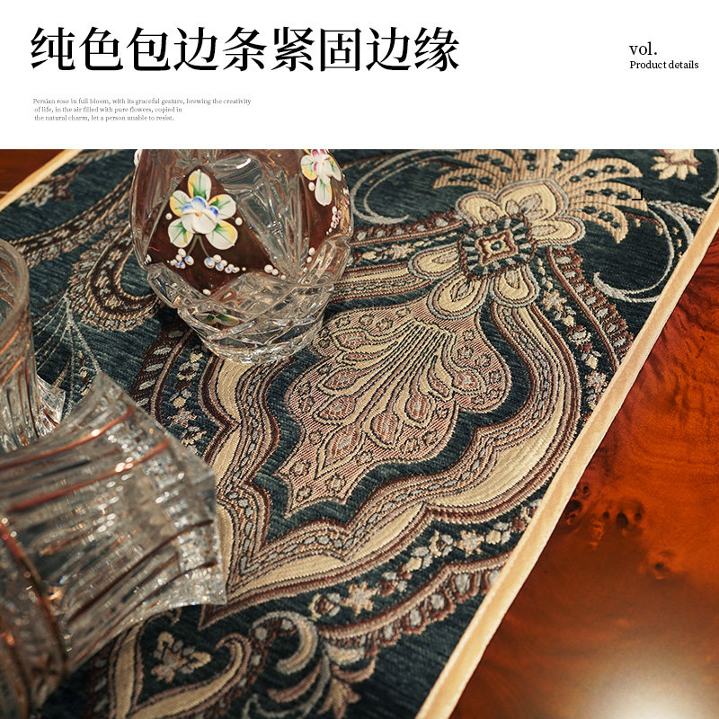 欧式餐椅垫美式加厚坐垫屁垫桌旗高档奢华餐椅套四季通用防滑家用