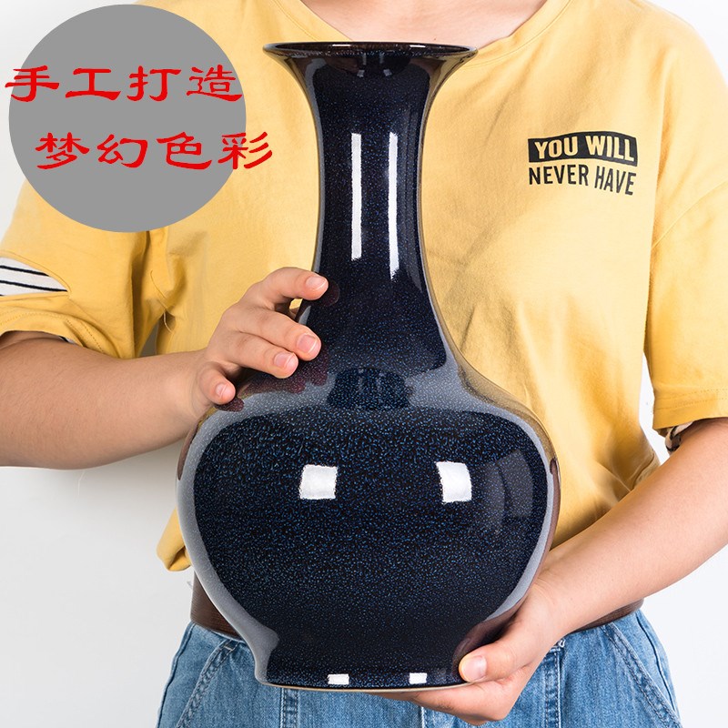 威弗列德景插花装饰赏瓶瓷器德镇陶瓷花瓶客厅电视柜博古架摆件
