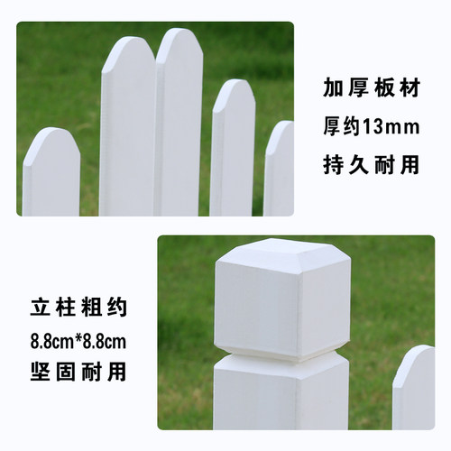 花园木门碳化防腐木栅栏围栏门户外庭院围墙院子篱笆护栏双开木门