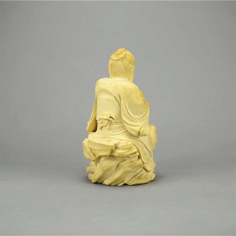 竹根雕小品《寿星》送老人 祝寿礼品