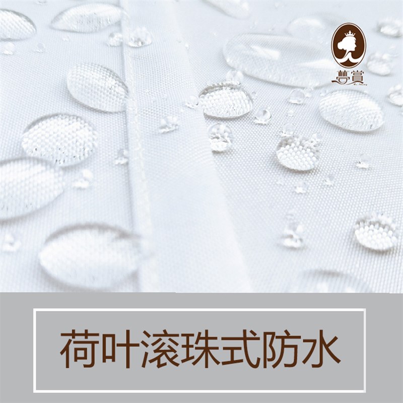 粉美式防水防霉加厚高端浴帘含挂钩田园浴室隔断帘卫生间窗帘定制