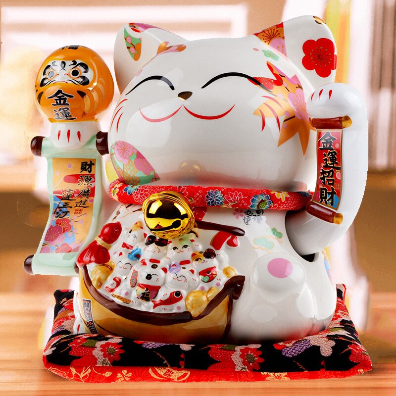 金石工坊金色招财猫发财招手猫店铺开业摆件陶瓷特大号电动摇手猫