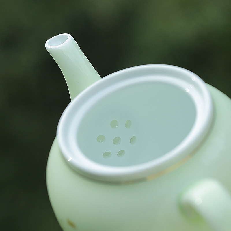 陶瓷茶壶单壶带过滤网隔内胆家用茶水分离茶杯套装中号茶具泡茶器