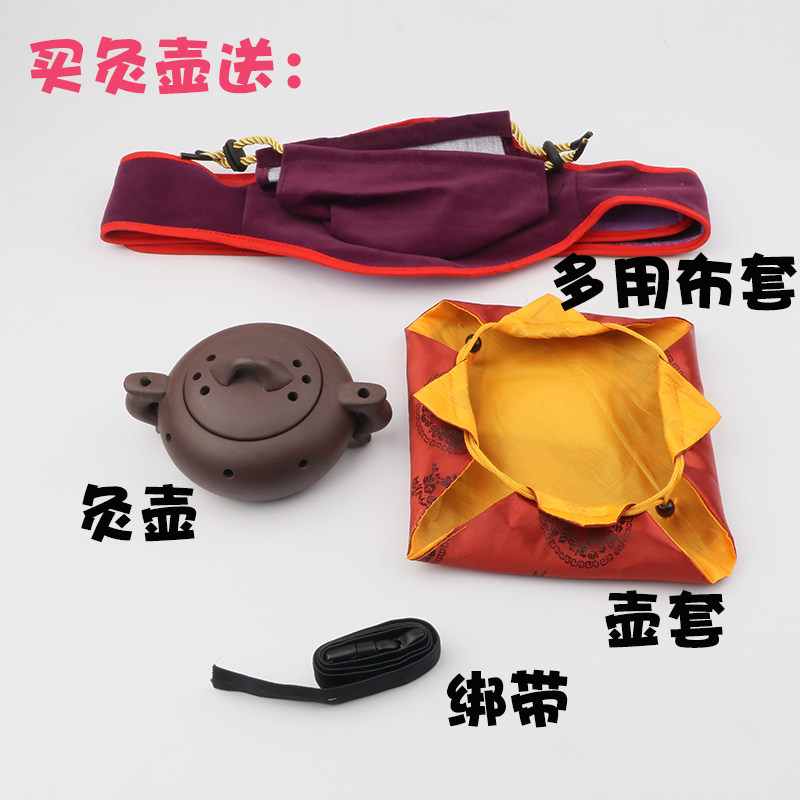 紫砂家用艾灸罐陶瓷小灸盒小儿罐推拿儿童壶灸宝宝随身多功能艾灸