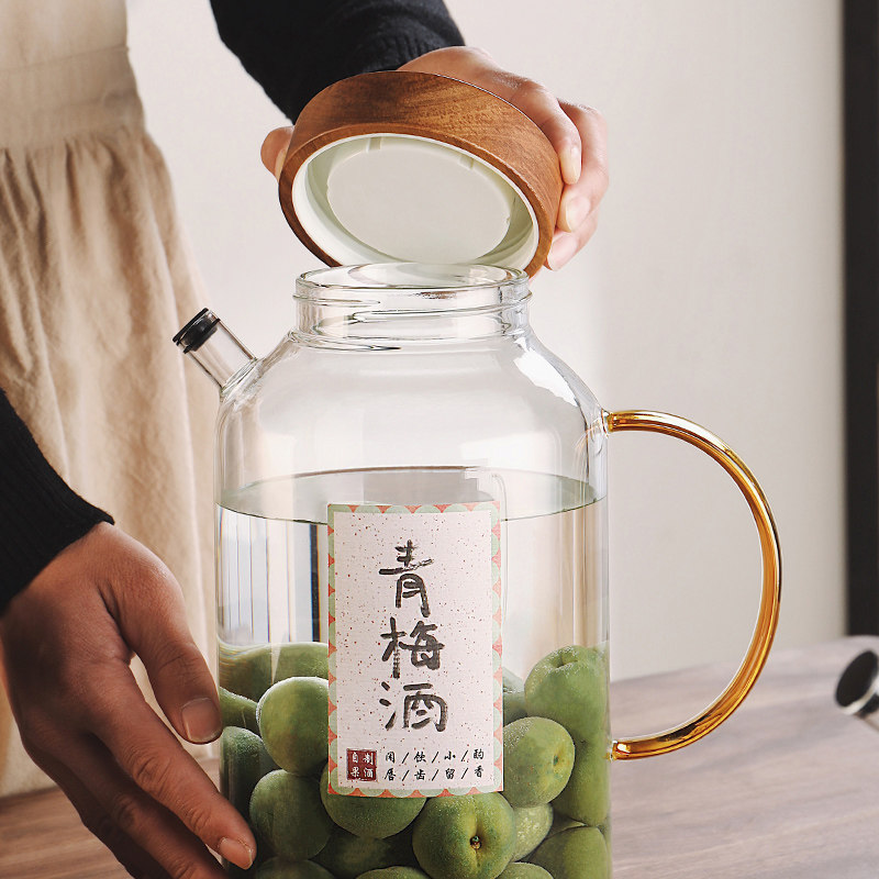 青梅泡酒玻璃瓶家用高档专用密封泡酒罐空瓶酿酒瓶装酒容器果酒坛