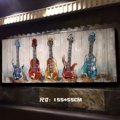 复古工业风墙面装饰画3d立体浮雕摩托车木板画酒吧网咖装饰品挂件