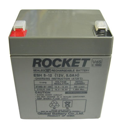 原装正品ROCKET ESH5-12 ES5-12 12V5AH应急电源 UPS电源用蓄电池