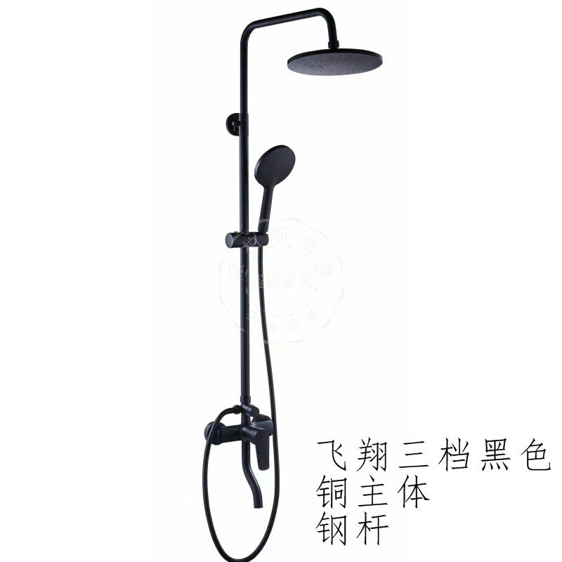 精单把龙头旋转带升降三档淋浴双花洒手持喷头套装促销包邮