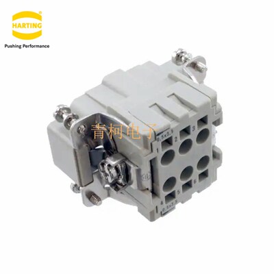 HARTING重载连接器Han 6 ES-M 09330062616 6针6芯公插头哈丁