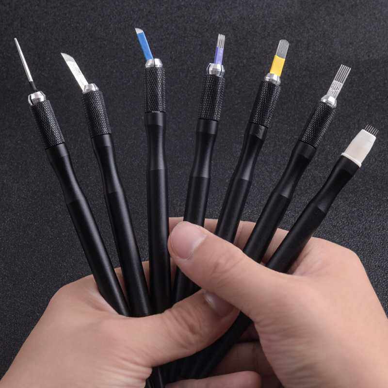 纹绣韩式高档新款收腰针片手工打雾笔三用纹眉眼唇笔用品工具