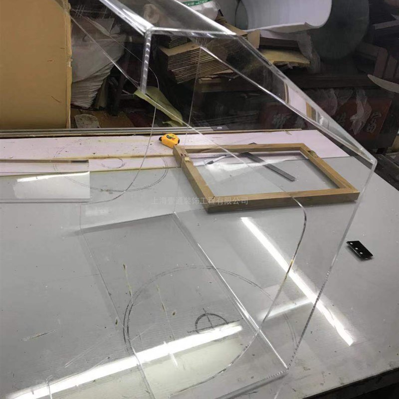 高透明亚克力罩 有机玻璃热弯关东煮防飞沫防尘罩 设备防护展示