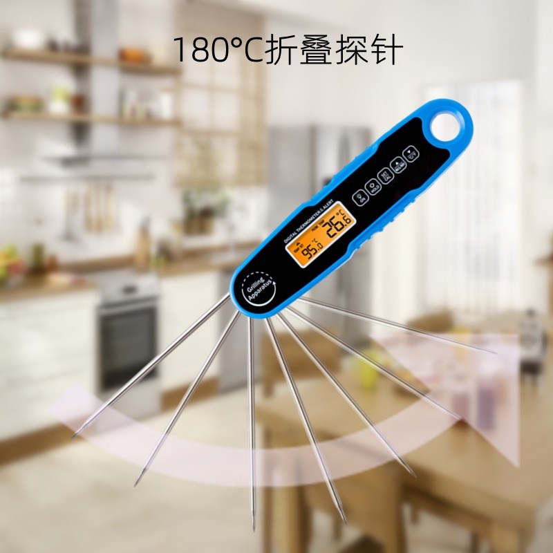 欧达时多功能烤箱专用温度计水温计精准电子探针式烘焙食品温度计