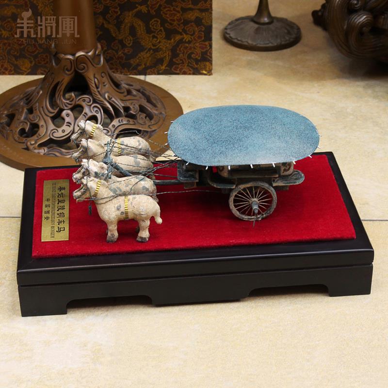 秦始皇陵铜车马摆件模型西安兵马俑旅游纪念品特色出国礼品送老外