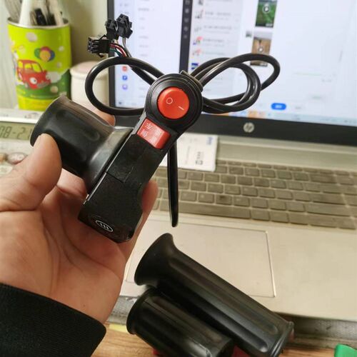 电动车指拨转把电动手推车鸡公车配件指拨按压调速器拇指按压转把