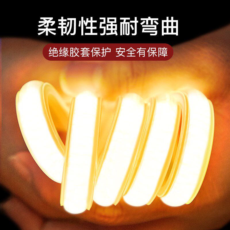 别墅屋檐灯带超亮220v户外防水庭院外墙专用夜景装饰氛围led灯条