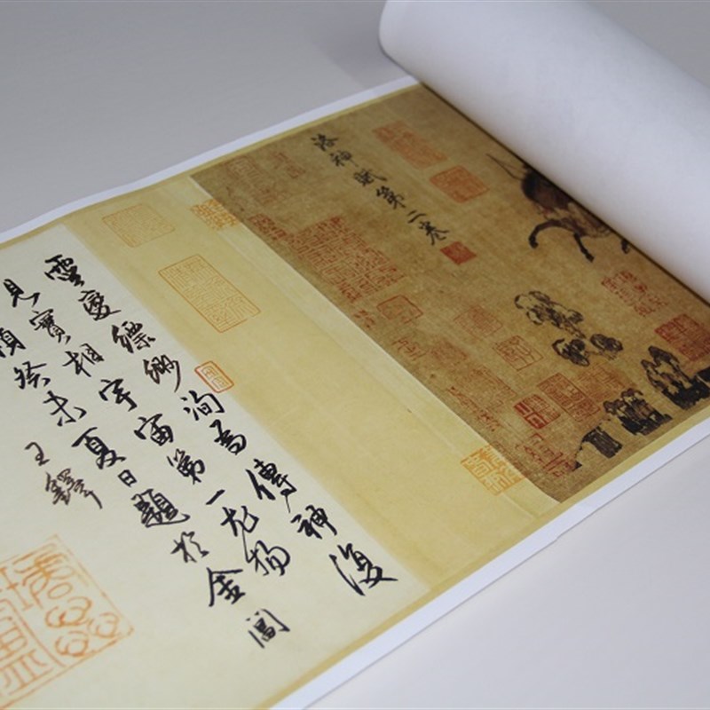 1:1晋 顾恺之 洛神赋图(第二卷)艺术微喷绢布古董人物国画长卷