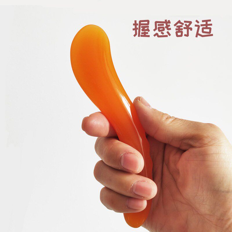 蜜蜡点穴棒男女面部美容S型拨筋棒刀型波浪加长刮痧板背开穴肩颈