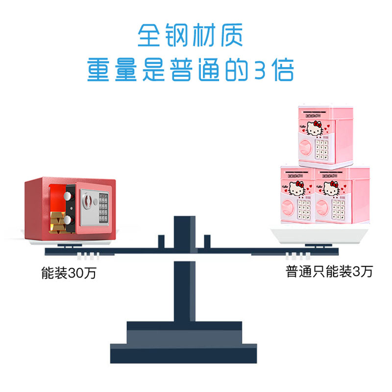 网红密码存钱罐儿童大容量保险箱储蓄罐创意礼物盒子储钱罐不可取