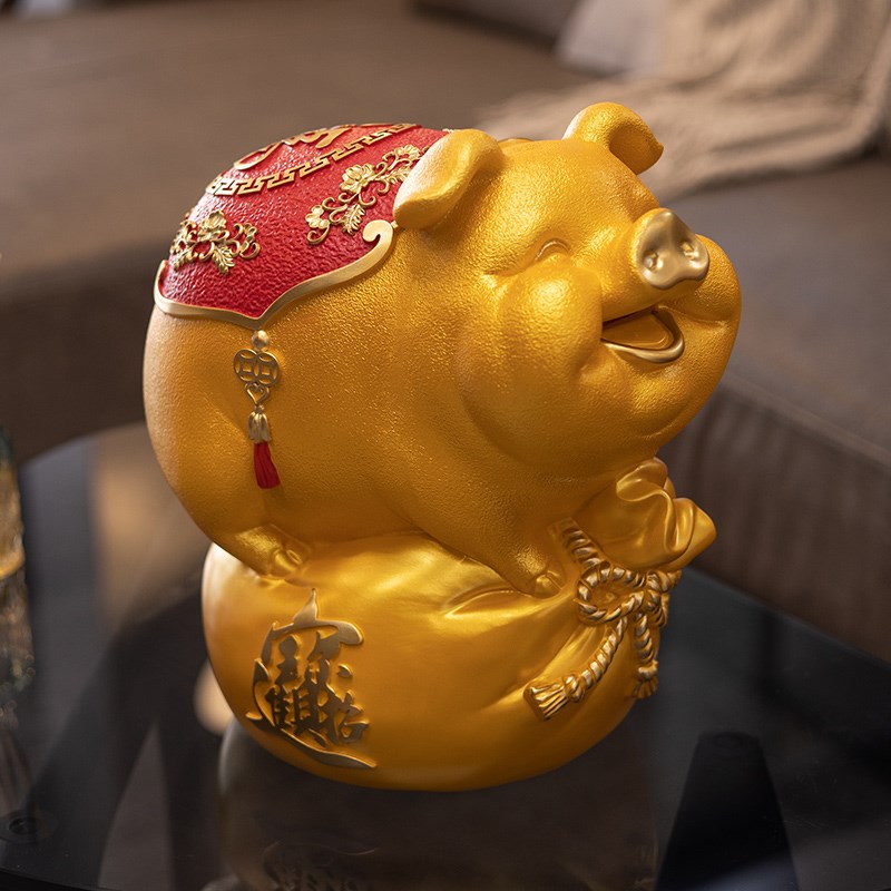 存钱罐2026新款只进不出大容量金猪储蓄罐客厅摆件装饰品创意礼品