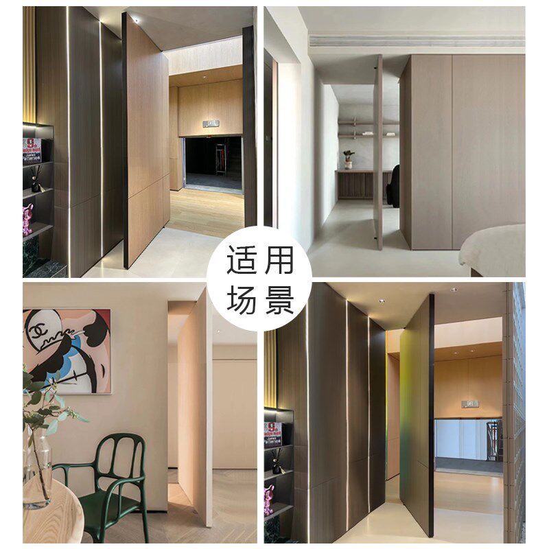 木门暗藏合页自动缓冲回位隐形门90度定位转轴外开铰链天地轴五金