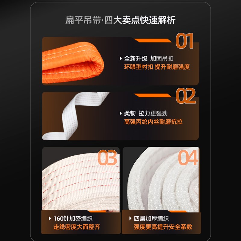吊装带起重吊带工业合成纤维扁平