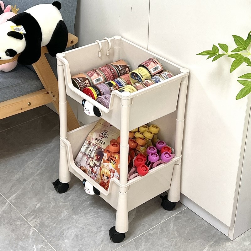 猫咪零食收纳狗粮储存架宠物玩具用品家用整理盒小狗狗罐头置物架图片